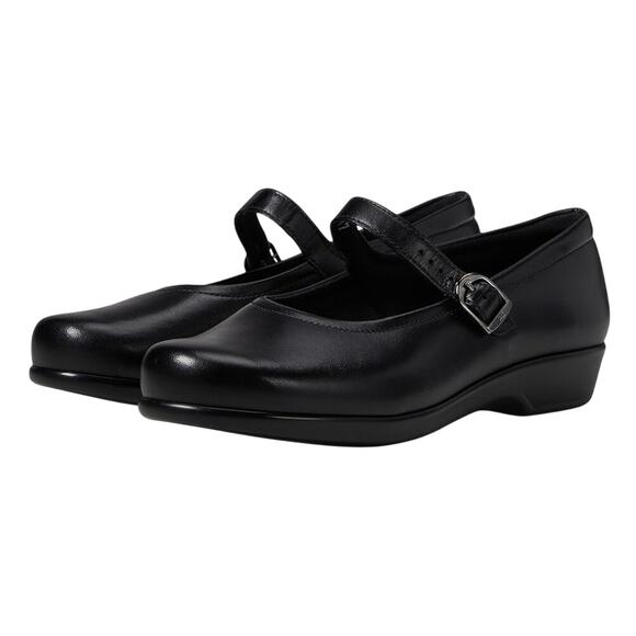SAS Womens Maria Comfort Mary Jane Shoes US 8 Narrow EU 38.5 Black Leather NWOB - Picture 1 of 12